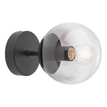 Redo 01-2175 - Lampada da parete SEMIA 1xE14/28W/230V nero/fumé