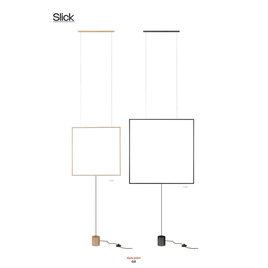 Redo 01-2197 - Lampada LED da terra SLICK LED/19W/230V nero