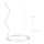 Redo 01-2202 - Lampadario LED a sospensione con filo UNION LED/34W/230V CRI 90 3000K diametro 60 cm bianco