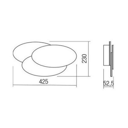 Redo 01-2297 - Applique murale LED GAMER LED/36W/230V blanche