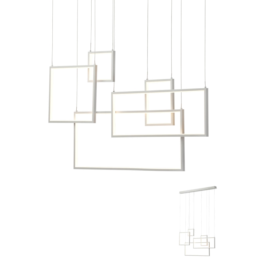 Redo 01-2316 - Suspension LED dimmable sur câble PLANA LED/80W/230V blanche