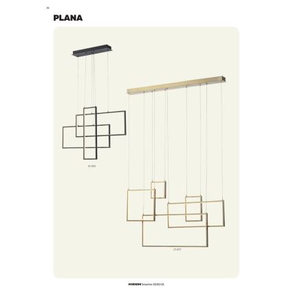 Redo 01-2317 - Suspension LED dimmable sur câble PLANA LED/80W/230V dorée