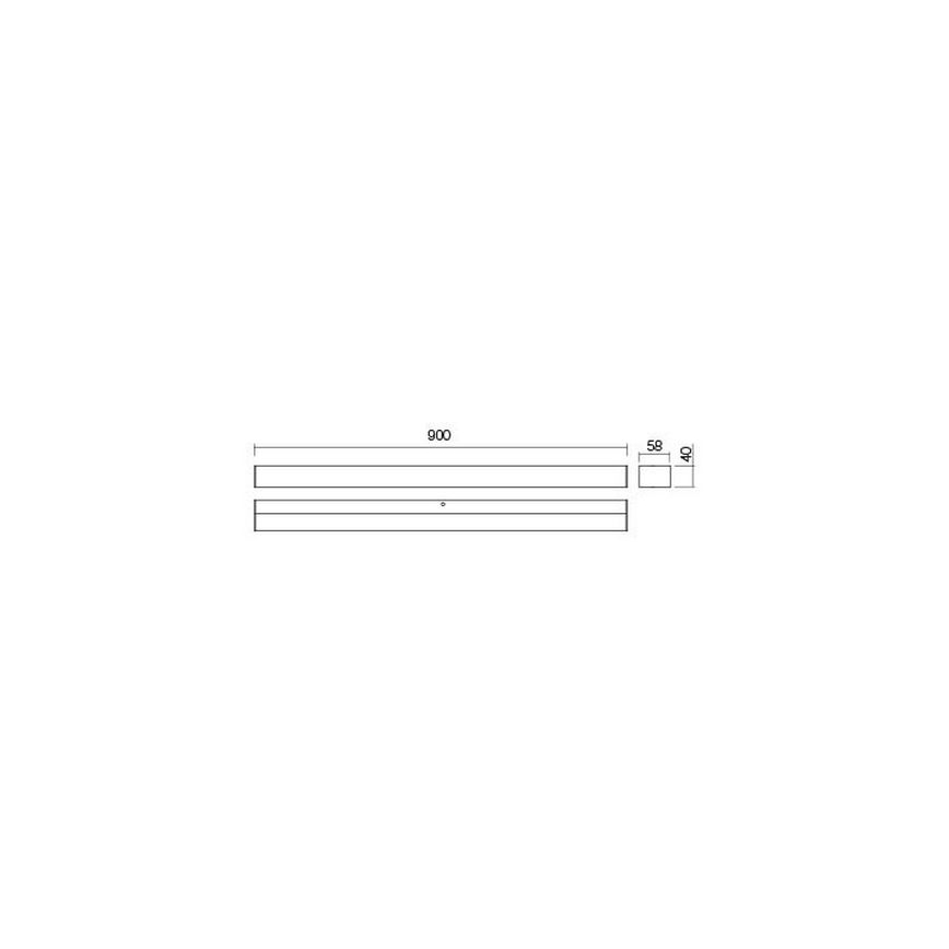 Redo 01-2330 - LED Badezimmerspiegel mit Beleuchtung TASK LED/18W/230V 90 cm CRI 90 IP44 Hochglanz-Chrom