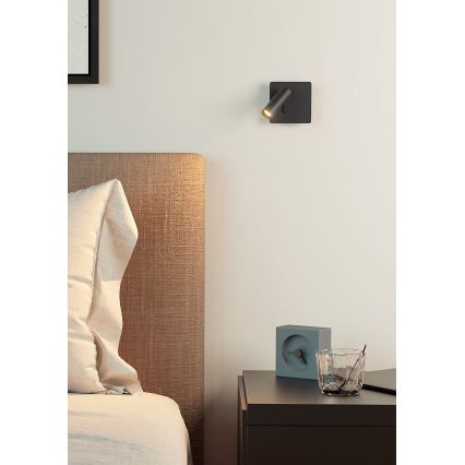 Redo 01-2340 - Luce Spot da parete a LED TOMIX LED/3,2W/230V nero