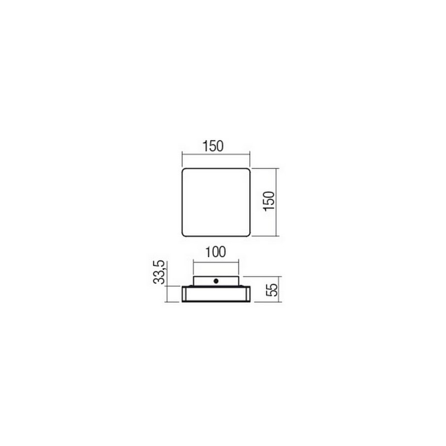 Redo 01-2384 - Applique murale LED TABLET LED/11W/230V 3000K IRC 90 noir