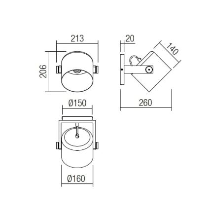 Redo 01-2399 - Applique POOH 1xE27/42W/230V faggio