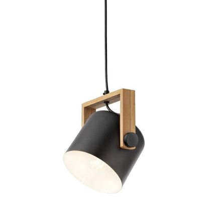 Redo 01-2402 - Lampadario a sospensione con filo POOH 1xE27/42W/230V faggio