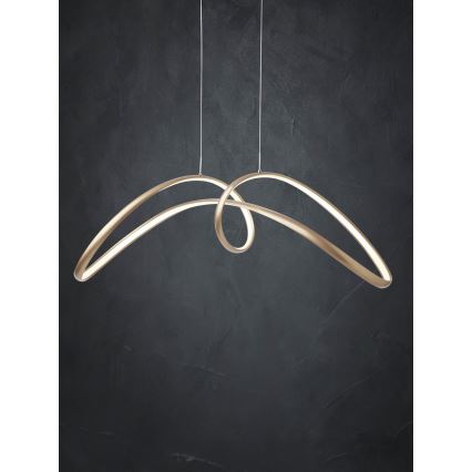 Redo 01-2454 - Suspension filaire LED LAMON LED/57W/230V doré