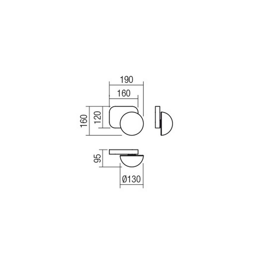 Redo 01-2469 - Applique LUMIEN 1xG9/10W/230V oro/bianco