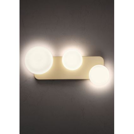 Redo 01-2472 - Applique murale LUMIEN 3xG9/10W/230V dorée/blanche