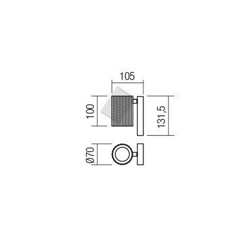 Redo 01-2548 - Wandspot DELPHI 1xGU10/7W/230V weiß