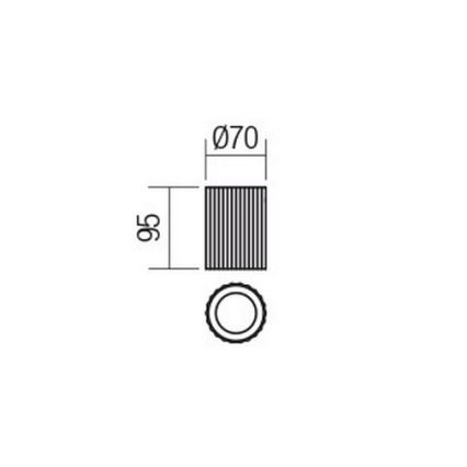 Redo 01-2554 - Spotleuchte DELPHI 1xGU10/7W/230V Ø 7 cm weiß