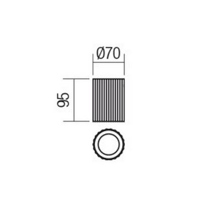 Redo 01-2555 - Faretto DELPHI 1xGU10/7W/230V Ø 7 cm nero