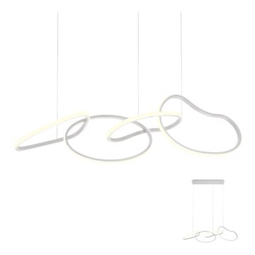 Redo 01-2594 - Dimmbare LED-Pendelleuchte an Seil BIAS LED/87,4W/230V 3000K CRI 90 Weiß