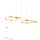 Redo 01-2606 - Lampadario a sospensione con filo LED dimmerabile SIGUA LED/99W/230V CRI 90 3000K oro