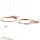 Redo 01-2610 - Lampadario a sospensione con filo LED dimmerabile SIGUA LED/114W/230V CRI 90 3000K marrone