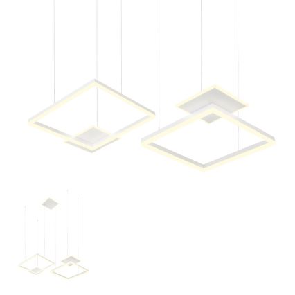 Redo 01-2614 - Suspension LED dimmable sur câble SIGUA, 137 W, 230 V, IRC 90, blanc