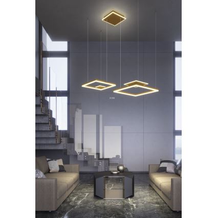 Redo 01-2615 - Lampadario a sospensione dimmerabile su cavo SIGUA LED/137W/230V CRI 90, finitura oro