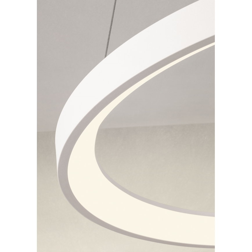 Redo 01-2672 - Lampadario a sospensione dimmerabile con cavo ICONIC, LED 50W/230V, Ø 58 cm, bianco