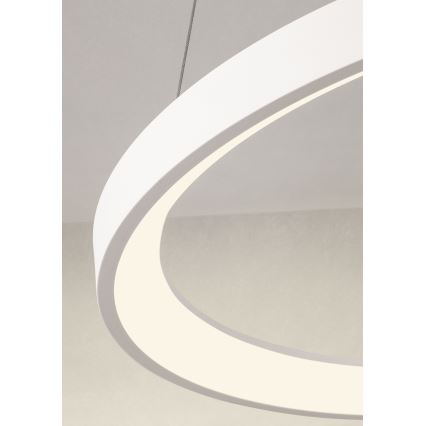 Redo 01-2675 - Suspension LED dimmable sur câble ICONIC LED/60W/230V Ø 78 cm blanche