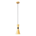 Redo 01-2710 - Lampadario a sospensione con filo KILT 1xE27/42W/230V diametro 12 cm oro