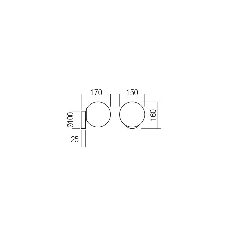 Redo 01-2713 - Applique VOLLEY 1xE14/28W/230V oro