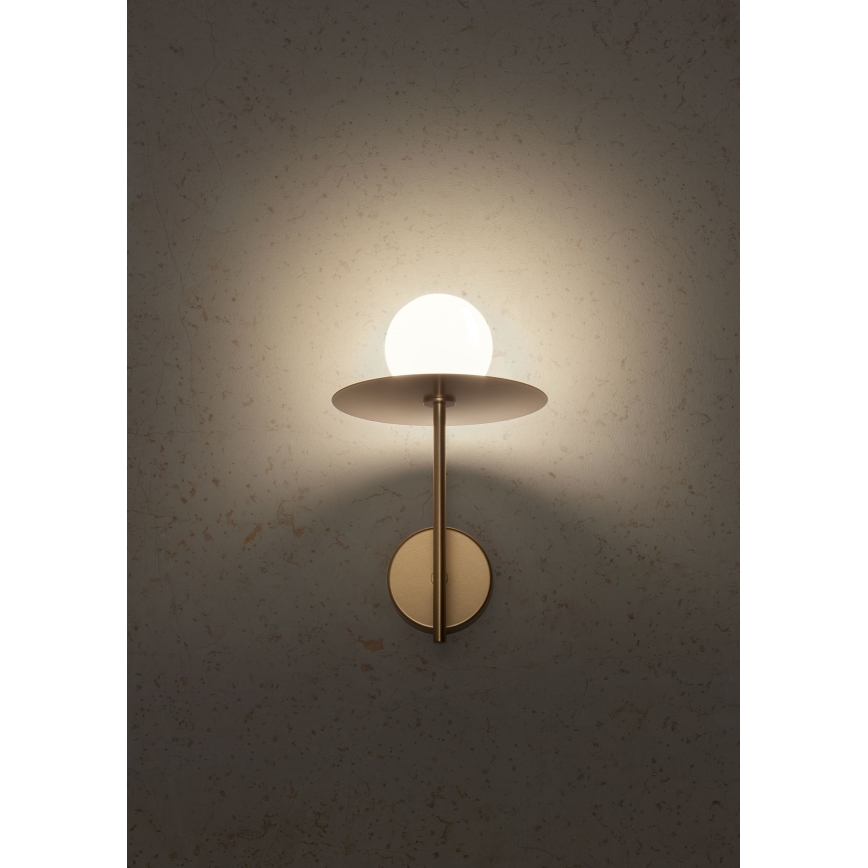 Redo 01-2725 - Applique murale PLATO 1xG9/10W/230V doré