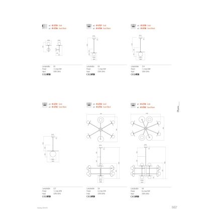 Redo 01-2726 - Applique murale PLATO 1xG9/10W/230V noir