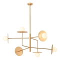 Redo 01-2733 - Suspension-barre PLATO 6xG9/10W/230V doré