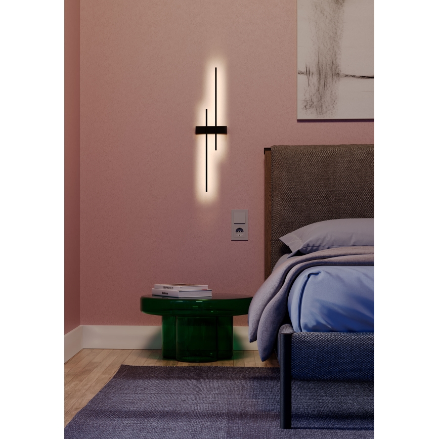 Redo 01-2747 - Applique da parete LED TANGENT LED/13W/230V CRI 90 nero