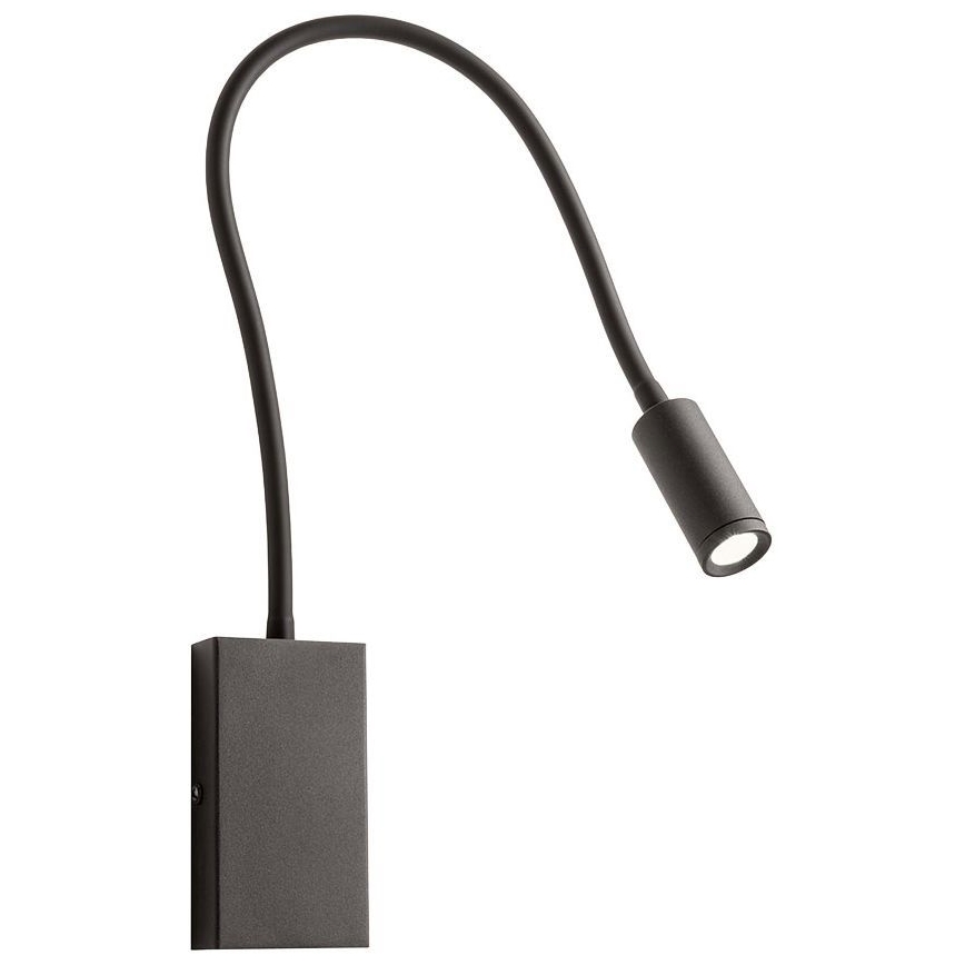 Redo 01-2755 - Applique a LED WALLIE LED/3W/230V USB CRI 90 nero