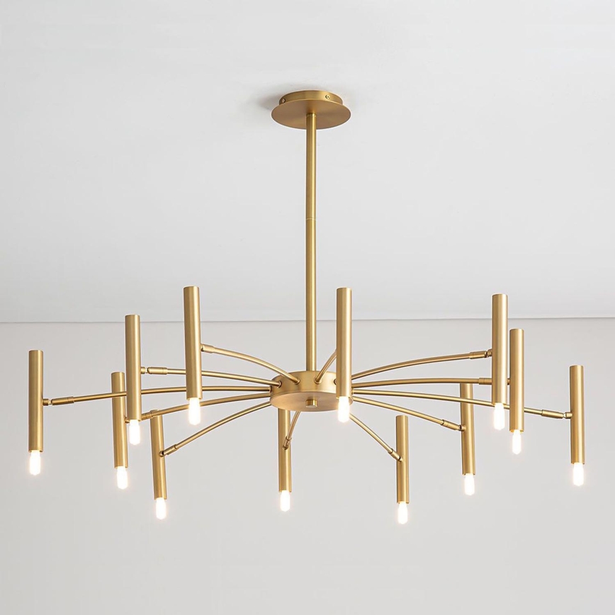 Redo 01-2774 - Suspension avec tige RAYEN 12xG9/10W/230V bronze