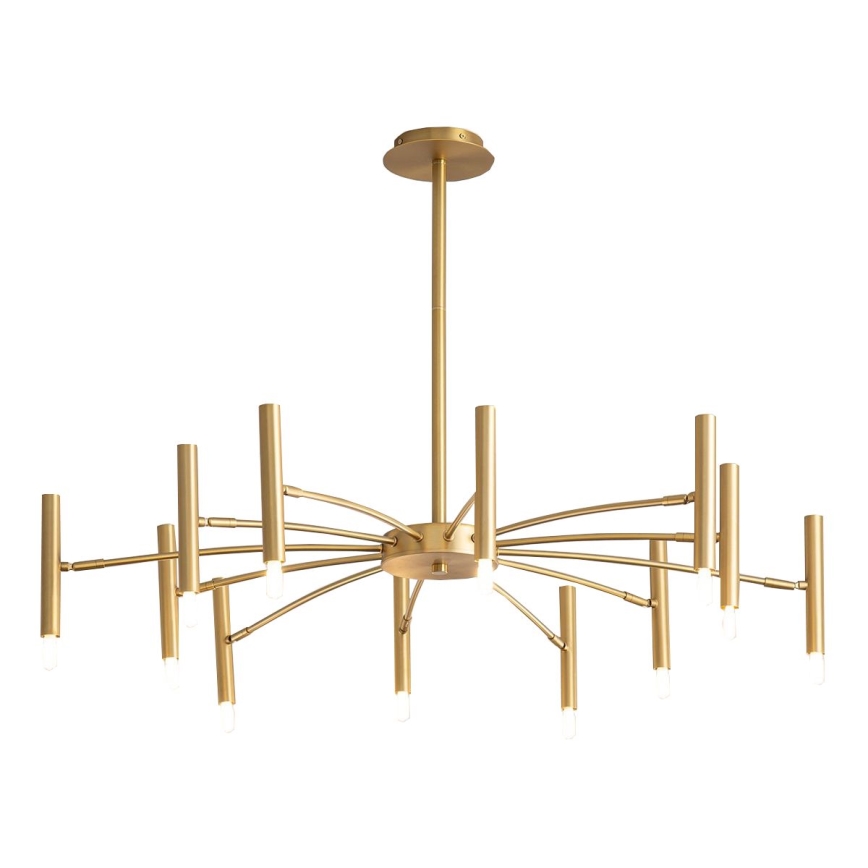 Redo 01-2774 - Suspension avec tige RAYEN 12xG9/10W/230V bronze