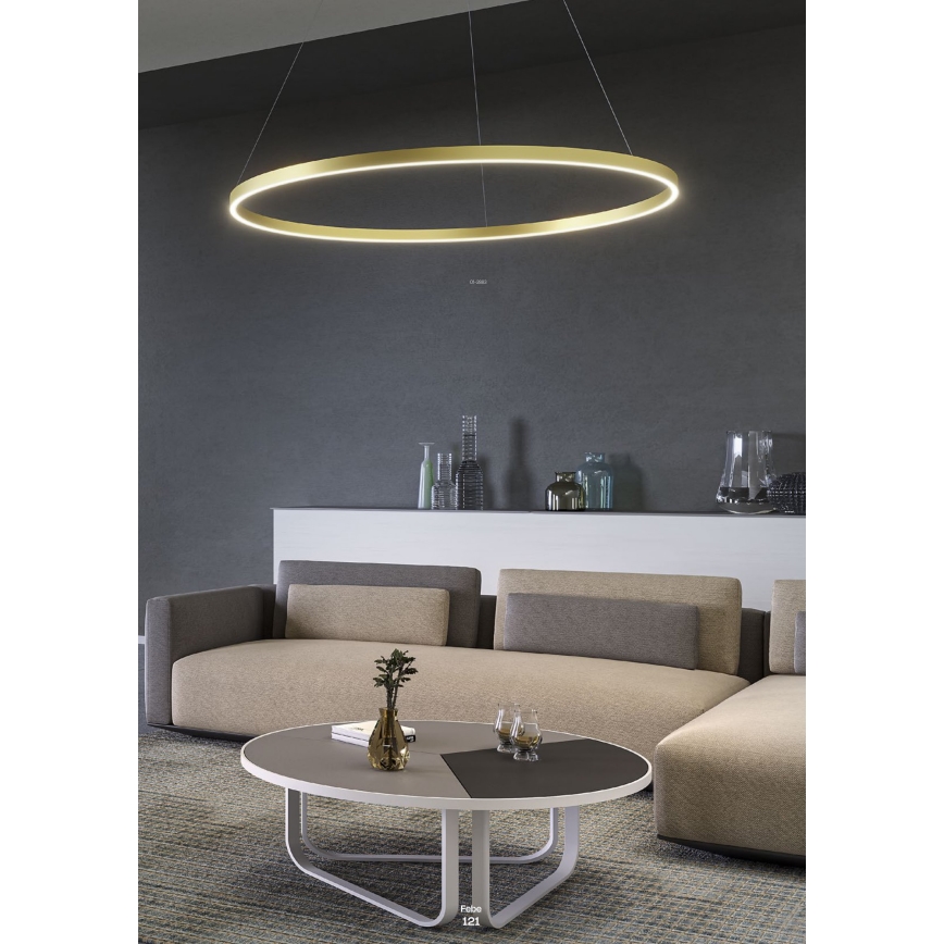 Redo 01-2867 - Lampadario a sospensione con filo LED dimmerabile FEBE LED/37W/230V nero