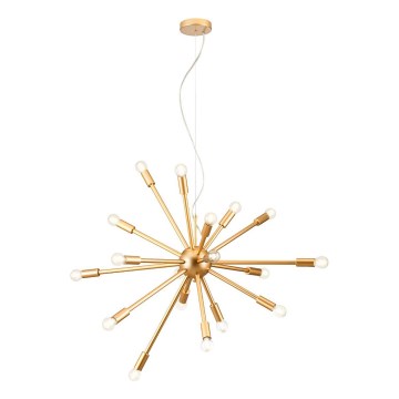 Redo 01-2935 - Lampadario sospeso a cavo STELLAR 18xE14/25W/230V, finitura dorata
