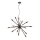 Redo 01-2936 - Lampadario a sospensione con filo STELLAR 18xE14/25W/230V nero