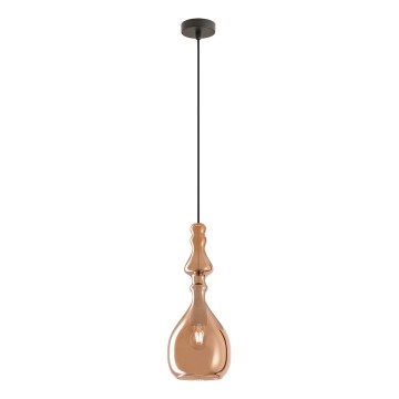 Redo 01-2939 - Lampadario a sospensione AMBIX 1xE27/42W/230V Ø 18 cm marrone