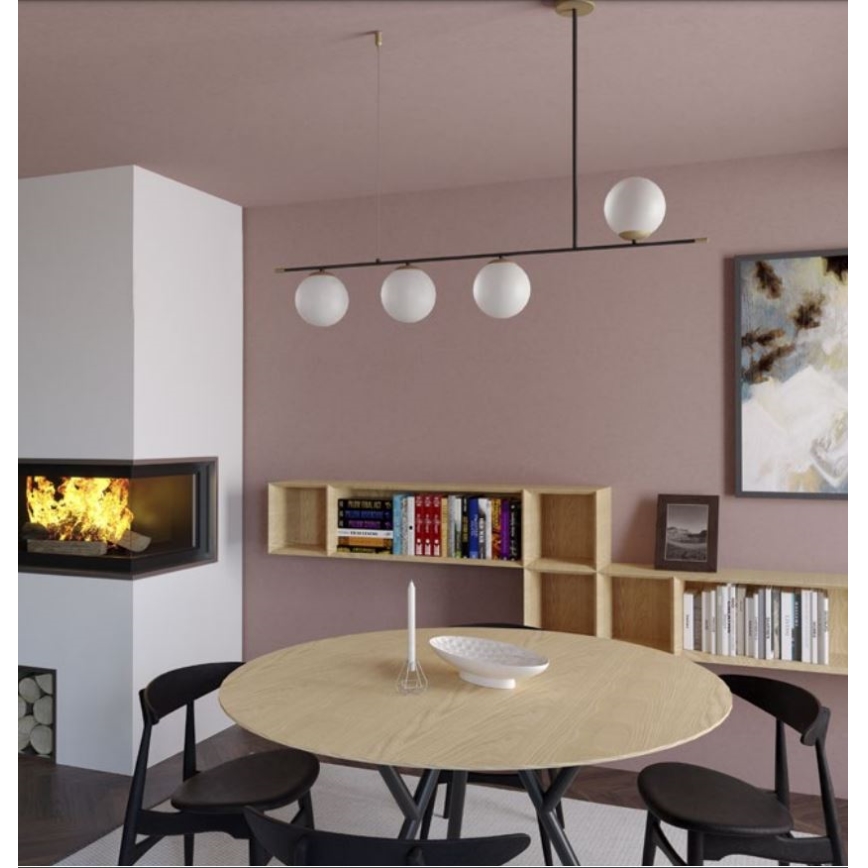 Redo 01-2949 - Lampadario a sospensione con filo ESSENTIAL 4xE14/28W/230V