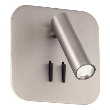 Redo 01-2978 - Applique murale LED QUDA LED/6W/230V + LED/3W 3000K IRC 90 chrome mat