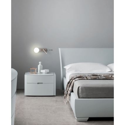 Redo 01-2993 - Applique da parete LED OASIS LED/3W/230V + 1xG9/10W USB CRI 90 cromo lucido