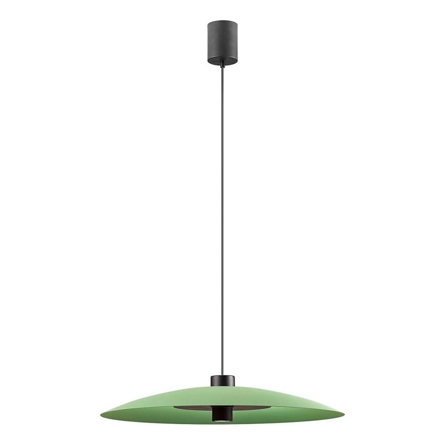 Redo 01-3019 - LED-Hängeleuchte an Stahlseil LARS LED/14W/230V + LED/10W Ø 60 cm CRI 90 grün