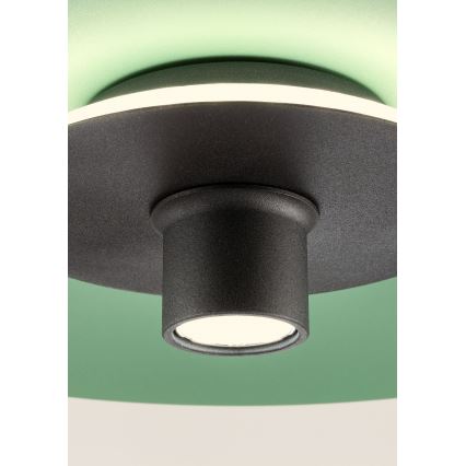 Redo 01-3019 - Suspension LED sur câble LARS LED/14W/230V + LED/10W Ø 60 cm CRI 90 vert
