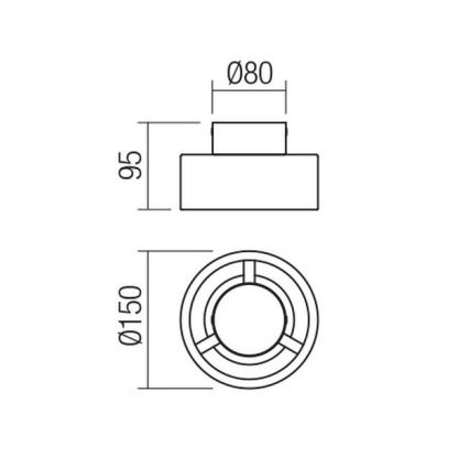 Redo 01-3096 - Plafonnier LED PUNKT LED/6W/230V blanc