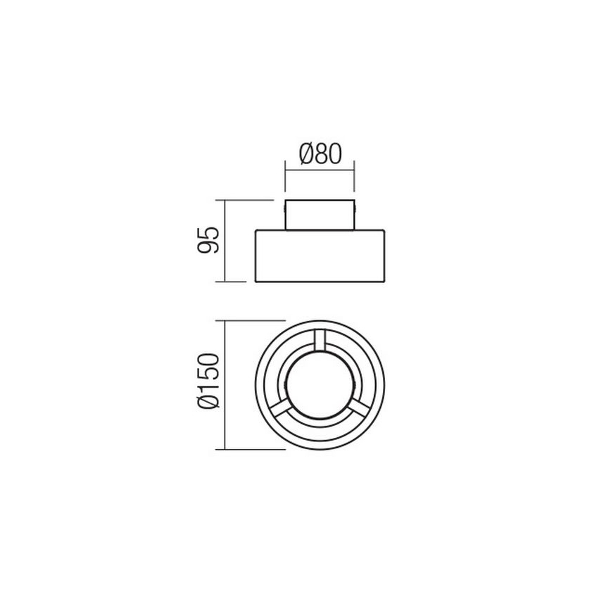 Redo 01-3096 - Plafonnier LED PUNKT LED/6W/230V blanc