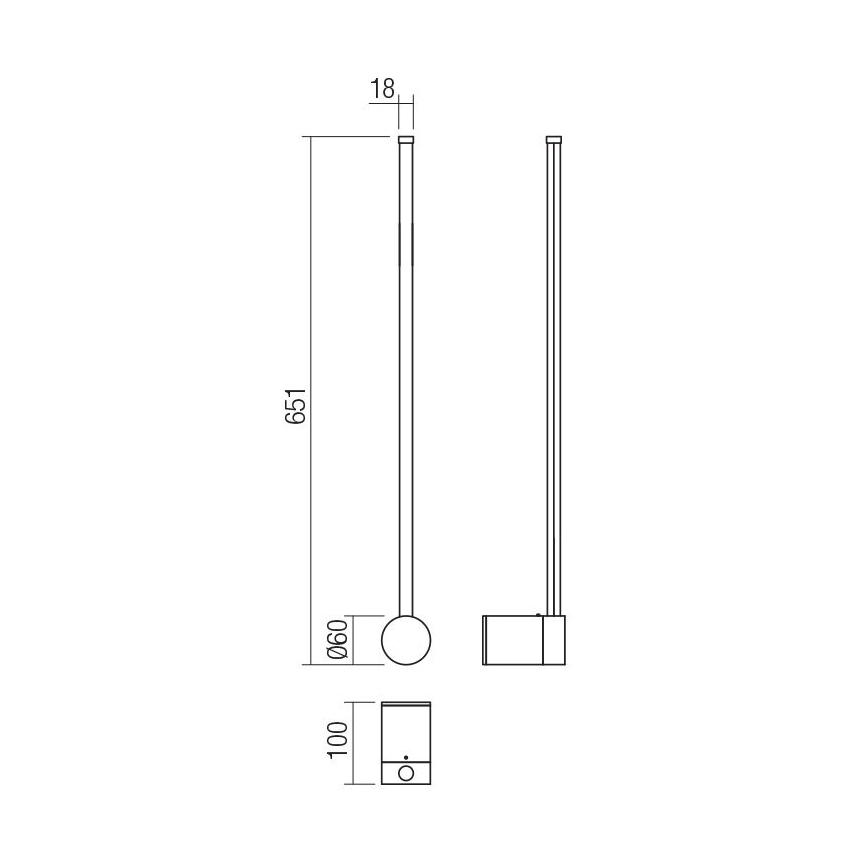 Redo 01-3120 - Applique murale LED TABOO LED/9W/230V blanc