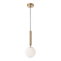 Redo 01-3130 - Lampadario a sospensione con filo HAIKU 1xE14/28W/230V diametro 15 cm ottone