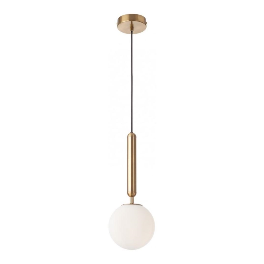 Redo 01-3130 - Lampadario a sospensione con filo HAIKU 1xE14/28W/230V diametro 15 cm ottone