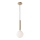 Redo 01-3130 - Lampadario a sospensione con filo HAIKU 1xE14/28W/230V diametro 15 cm ottone