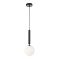Redo 01-3131 - Lampadario a sospensione con filo HAIKU 1xE14/28W/230V diametro 15 cm nero