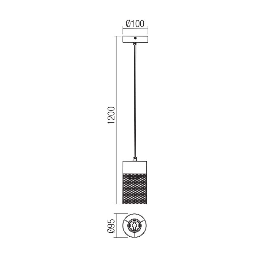 Redo 01-3141 - Suspension filaire STEM 1xE27/42W/230V